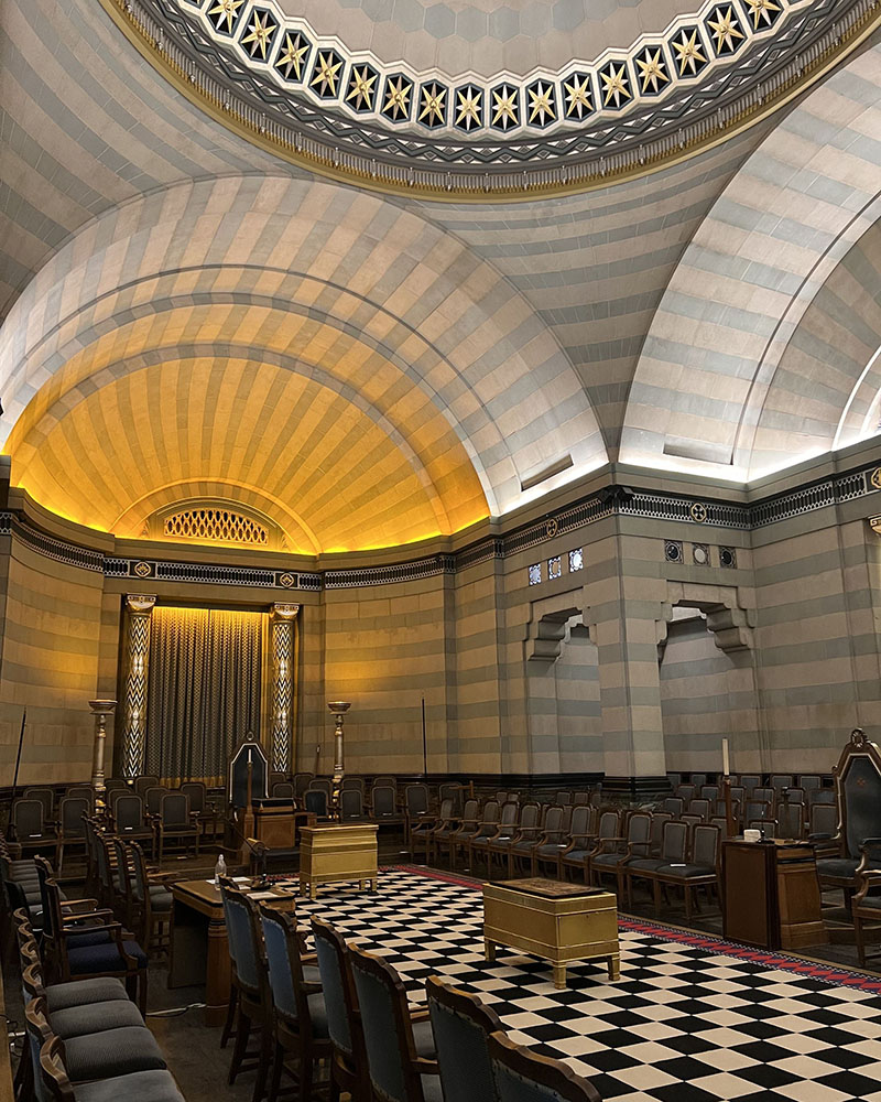 Detalj simbolike slobodnog zidarstva